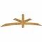 Ekena Millwork Alberta Rough Sawn Timber Gable Bracket, Western Red Cedar, 108"W x 22"H x 2"D x 4"F, 5/12 Pitch GBW108X22X0204ALB00RWR - alternate 2